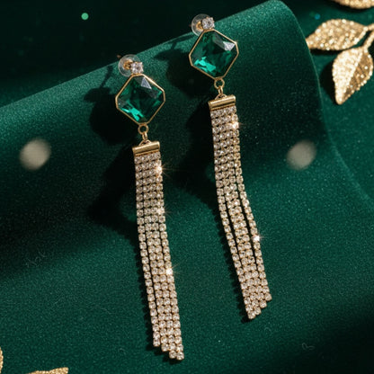 Emerald Green Premium Earrings