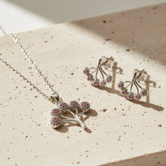 Silver Tree Style Necklace