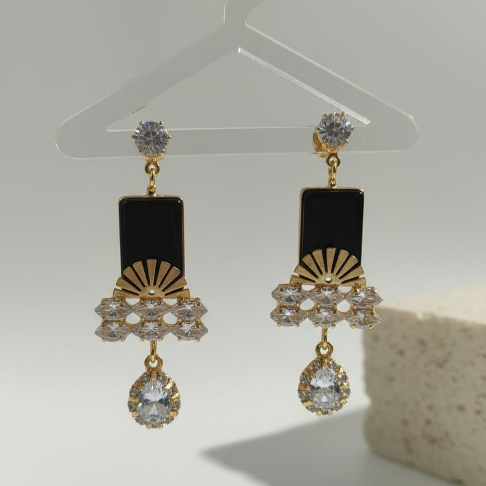 Black Gold Earrings