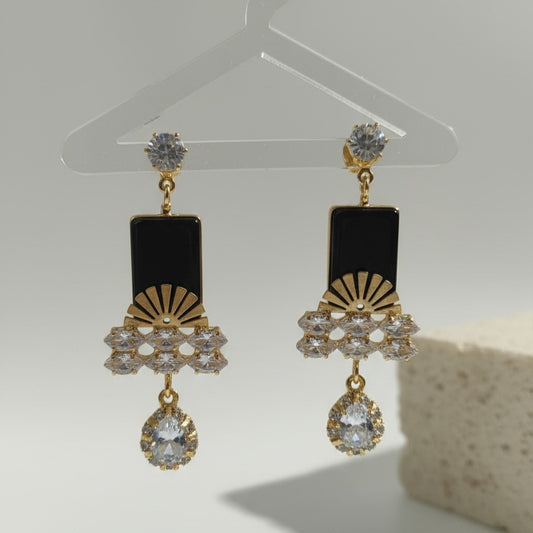 Black Gold Earrings