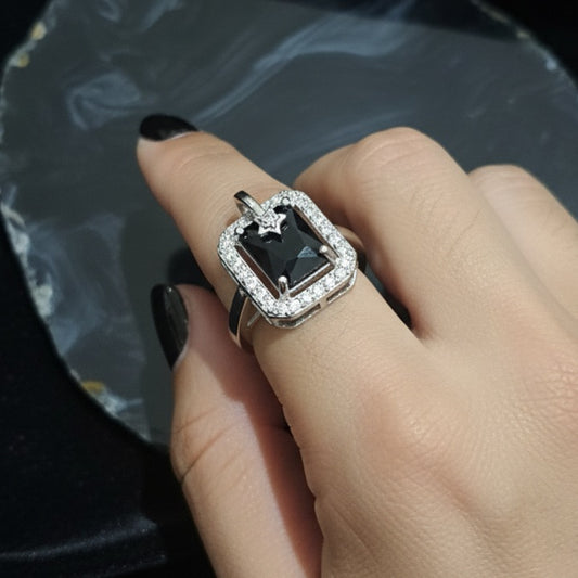 Black Stone Ring